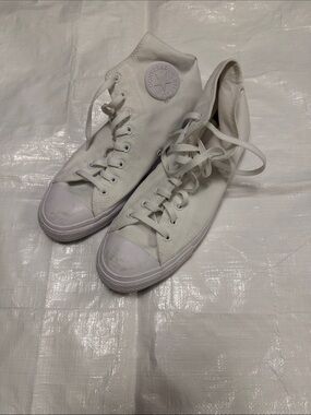 Converse White High-Top Canvas Sneakers